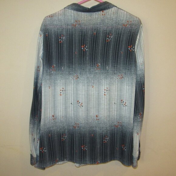 Vintage Mr Jan Leisure Shirt sz L Point Collar Made in California Stripe Disco - Picture 3 of 5